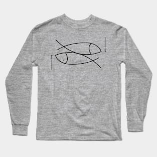 Fishing Two Fish Long Sleeve T-Shirt